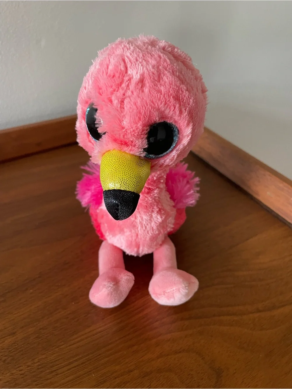 Plush Pink Flamingo Small Pet Toy - Soft Cheery Playmate